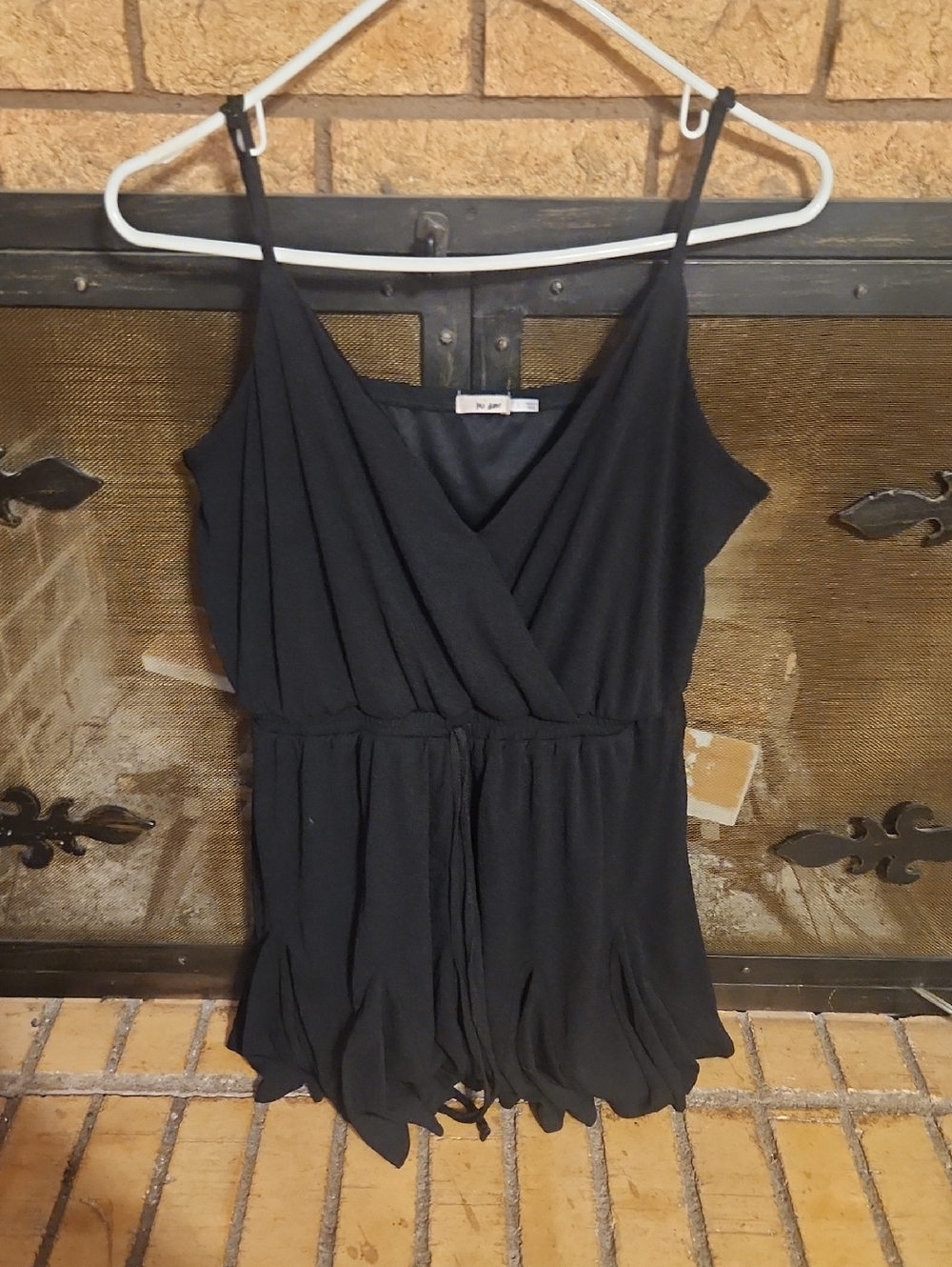 miami Black V-Neck Romper